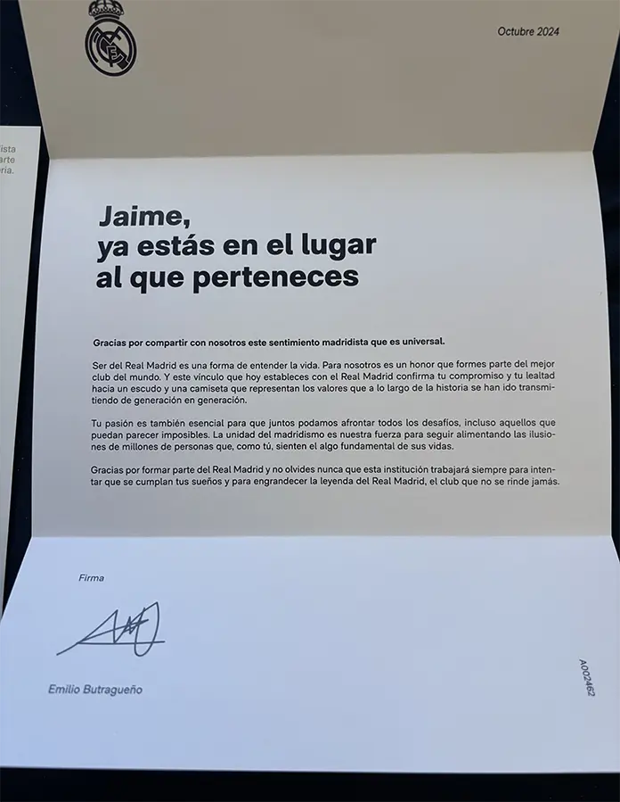 madridista premium card real madrid 2025 physical 09