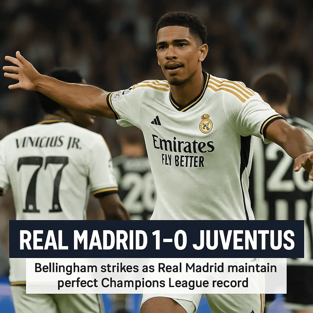 Real Madrib 1 0 Juventus Bellingham Strikes as Real Madrid Edge Juventus to Maintain Champions League Perfection